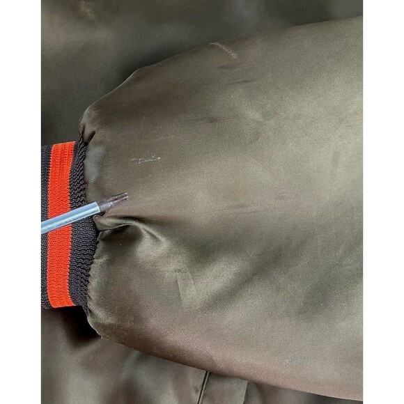 VTG Cleveland Browns Chalk Line Satin Snap Up Bomber Jacket USA Made Mens Sz XL - Picture 8 of 11